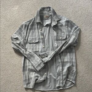 Faherty Gray Casual Button Down Shirt